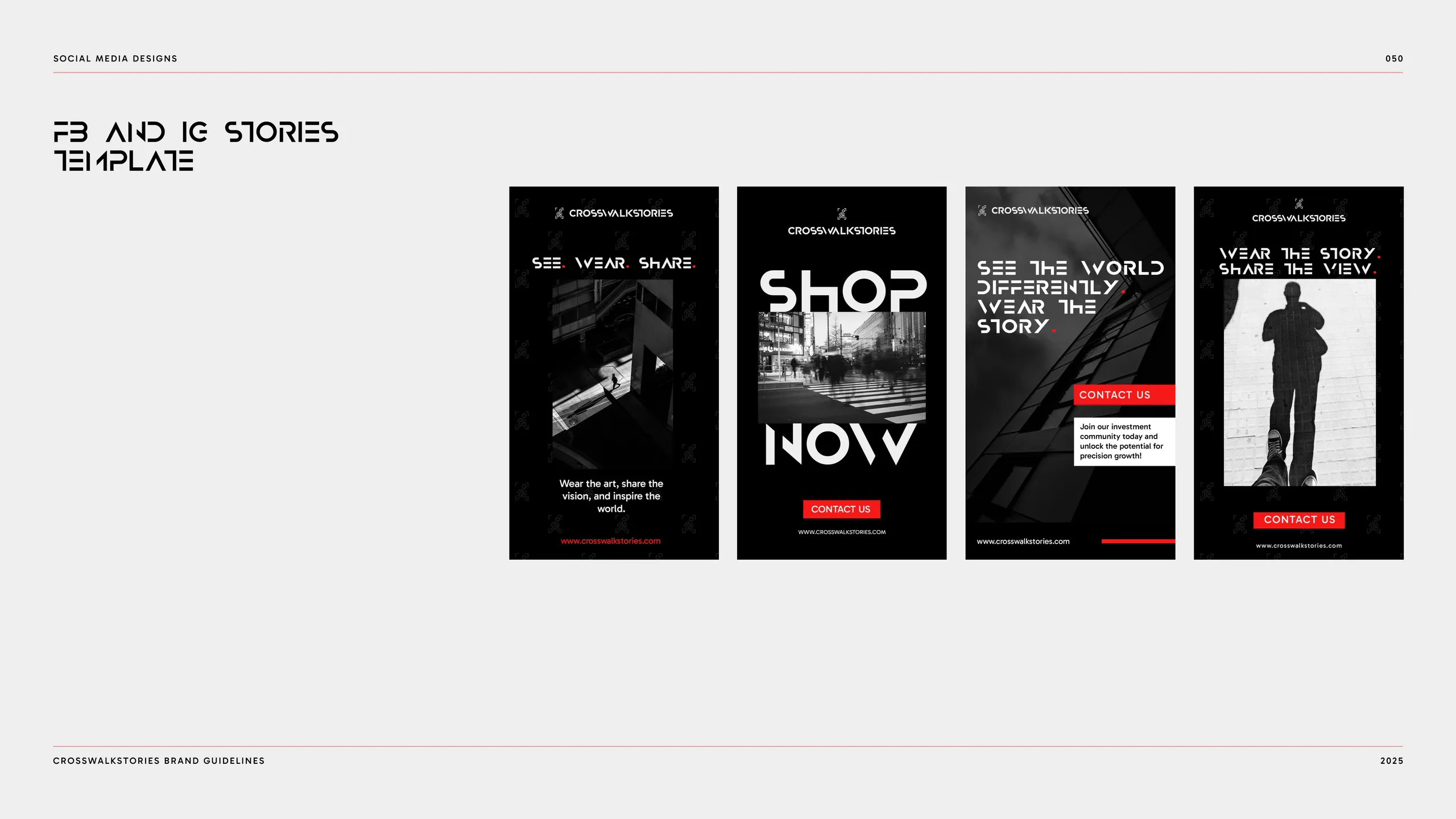 Crosswalk Stories brand identity 8